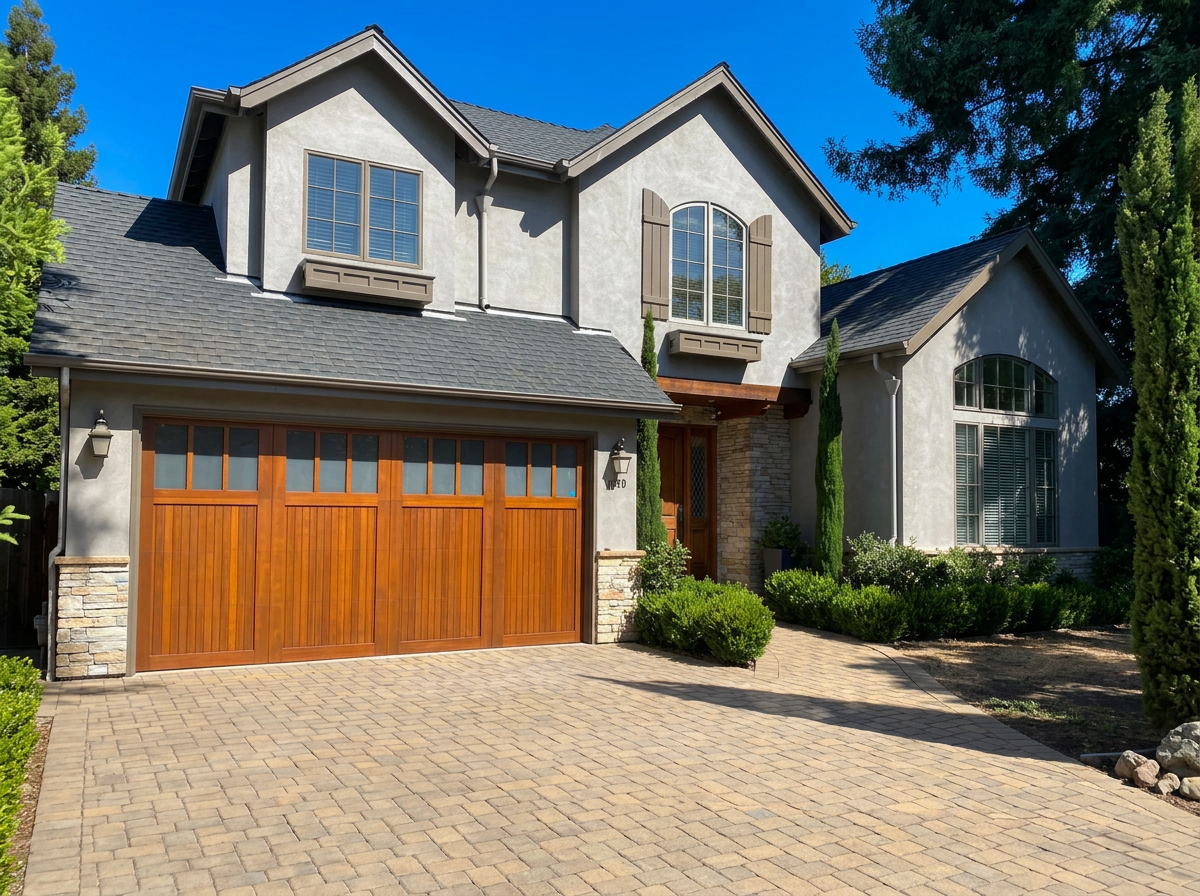 Painted contemporary home exterior